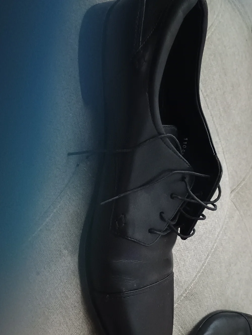 Florsheim Black Leather Derby Lace-Up Oxford (210)